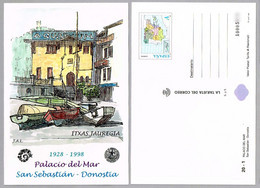 AQUARIUM-PALACIO DEL MAR De San Sebastian/Donostia - La Tarjeta Del Correo 1998 - Otros & Sin Clasificación