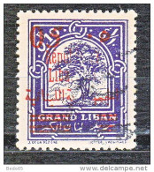 GRAND LIBAN  YVERT N ° 116 SURCHARGE INCOMPLETE  OBL TTB - Usati