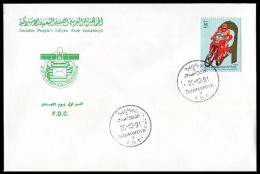 LIBYA 1991 Paris Dakar Rally Bikes (FDC) #5 - Motorbikes