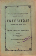 A Karánsebesi Kamarai Segéllyel Fentartott Kereskedö Tanonciskola értesitője Az 1908-1909 Iskolai évről C1400 - Old Books