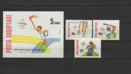 Albania 1992 Olympic Games Barcelona Set Of 3 + S/s MNH - Zomer 1992: Barcelona