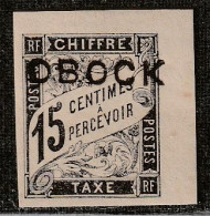 OBOCK - TAXE : N°11 * (1892) 15c Noir - Unused Stamps