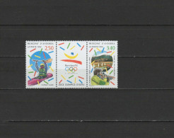 Andorra French 1992 Olympic Games Barcelona, Kayaking, Shooting Set Of 2 With Label MNH - Verano 1992: Barcelona