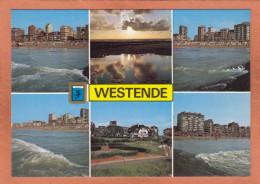 WESTENDE - FLANDRE OCCIDENTALE - MULTIVUES + BLASON - GROETEN UIT UN BONJOUR DE GRUSSES AUS - ECRITE - Westende