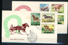 Z38-12-2 St Marin FDC 1er Jour N°  Chevaux  A Saisir !!! - Chevaux