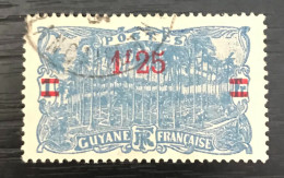 Timbre Oblitéré Guyane 1924 - Usados