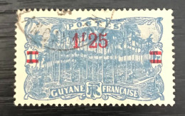 Timbre Oblitéré Guyane 1924 - Usati