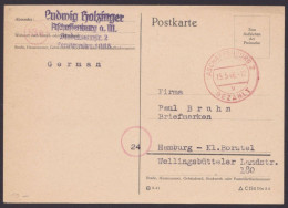 Aschaffenburg: Roter Stpl. "bezahlt", 13.5.46, Sauberer Bedarf - Lettres & Documents