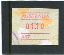 AUSTRALIA - 1989  1.10$  FRAMA  LIZARD   NO POSTCODE  A27  FINE USED - Machine Labels [ATM]