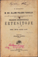 A Karánsebesi M. Kir. állami Polgári Fiúiskola és .. Leányiskola értésitője Az 1898-99-iki Iskolai évről C1388 - Alte Bücher