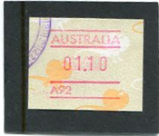 AUSTRALIA - 1989  1.10$  FRAMA  LIZARD   NO POSTCODE  A92  FINE USED - Automatenmarken [ATM]