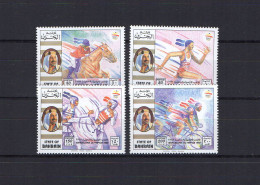 Bahrain 1992 Olympic Games Barcelona, Equestrian, Cycling, Etc. Set Of 4 MNH - Zomer 1992: Barcelona