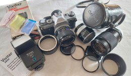Canon AE-1 Silver 35mm SLR Film Camera - Fototoestellen
