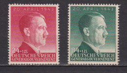 Timbres Neufs* De Pologne Gouvernement Général 1943 YT 113 Et 114 - Gobierno General