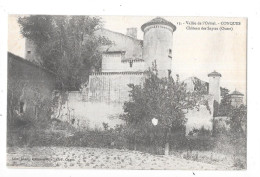 CONQUES SUR ORBIEL - 11 - Chateau Des SAPTES Coté Ouest - VUE TRES RARE - TOUL 5 - - Conques Sur Orbiel