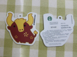 China 2020 Starbucks Card, Die-cut Size,Ox, Code 05 - Cartes Cadeaux