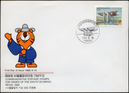 SEOUL 1988 "Enveloppe Oblitération Officielle Seoul 1988" - Estate 1988: Seul