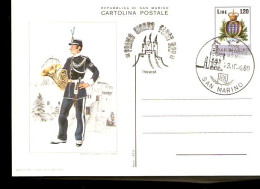 CARTOLINA POSTALE REPUBBLICA DI SAN MARINO FDC 1979 - Militaria