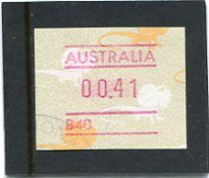 AUSTRALIA - 1989  41c  FRAMA  LIZARD   NO POSTCODE  B40  FINE USED - Automatenmarken [ATM]