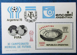 Bloc Argentine Neuf** Mondial Football 1986 - Neufs