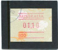 AUSTRALIA - 1989  1.10$  FRAMA  LIZARD   NO POSTCODE  B50  FINE USED - Automatenmarken [ATM]