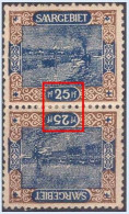 SARRE SAARGEBIET SAAR 1921 - Paire Tête-bêche Kehrdruck Neuf * - 25pf YT 56c / MI 56A III / Scott 71a - Unused Stamps