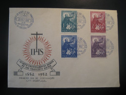 LISBOA 1952 IV Centenary Morte Sao Francisco Xavier Religion FDC Cancel Cover PORTUGAL - Lettres & Documents