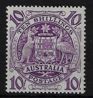 AUSTRALIA SG177A, 10/- THIN PAPER, LIGHTLY MOUNTED MINT - Neufs