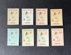 (Tv) Macao Macau - 1956 Maps Complete Set - Af. 386 To 393 - MNH - Nuovi