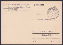 Beilngries: Bedarfskarte, 2.3.46, Ansehen! - Lettres & Documents