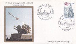 Cachet Commémoratif --1980--BISCARROSSE-40--Journée Portes Ouvertes Du 5 Juillet 1980 ..tp Dunkerque - Commemorative Postmarks