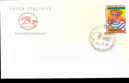 2001 ANNULLO FDC Giornata Dell'arte E Della Creatività Studentesca. - Sonstige & Ohne Zuordnung