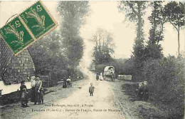 62 - Fruges - Entrée De Fruges Route De Montreuil - Animé - Ecrite En 1918 - CPA - Voir Scans Recto-Verso - Fruges