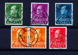 ** LOTT 5 STK  FRIMERKER NORGE. LUX & PRAKT STEMPLER  ** MI 428 - 432.  5 STAMPS With  NICE LUX  CANCELS. NORWAY. ** - Usados