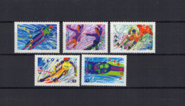 Canada 1992 Olympic Games Albertville Set Of 5 MNH - Invierno 1992: Albertville