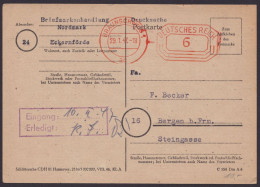 Braunschweig 1: Bedarfskarte Mit Rotem Ta, 29.1.47 - Lettres & Documents