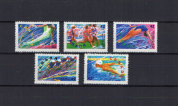 Canada 1992 Olympic Games Barcelona, Cycling, Athletics Etc. Set Of 5 MNH - Zomer 1992: Barcelona