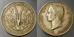 Monnaie Afrique Occidentale Française - 1956  - 5 Francs - Französisch-Westafrika