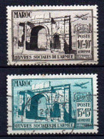 Maroc - 1950 - Œuvres Sociales  -  PA 79/80  - Oblit - Used - Luchtpost