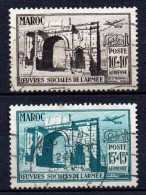 Maroc - 1950 - Œuvres Sociales  -  PA 79/80  - Oblit - Used - Posta Aerea