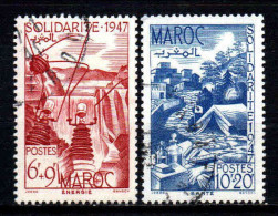 Maroc - 1948 - Œuvres De Solidarité    - N° 266/267 - Oblit - Used - Used Stamps