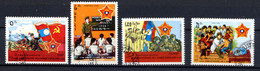 LAOS LAO 1989, Yvert 909/12, Anniversaire Armée Populaire, 4 Valeurs, Oblitérés / Used. R061 - Laos