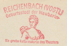 Meter Cover Deutsche Post / Germany 19(81) Neuberin - Friederike Caroline Neuber - Reichenbach - Théâtre