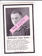 AVIS DE DECES  NOVEMBRE 1944  JOSEF SALLER - Lorquin