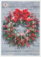 Postal Stationery Aland Christmas Wreath - Natale