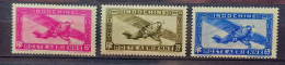 04 - 24 - Indochine - Poste Aérienne N° 17 - 18 - 19 ** - MNH - Unused Stamps