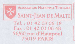 Meter Cover France 2003 Heraldry - St. Jean Of Malta - Sonstige & Ohne Zuordnung