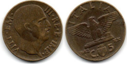 MA 30674 / Italie - Italien - Italy 5 Centesimi 1942 TTB - 1900-1946 : Victor Emmanuel III & Umberto II