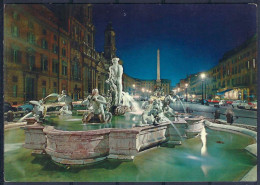 ROME ROMA - Piazza Navona - Di Notte - La Nuit - Plaatsen & Squares