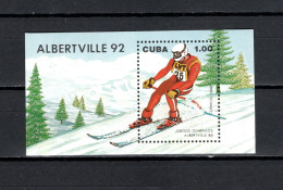 Cuba 1990 Olympic Games Albertville S/s MNH - Winter 1992: Albertville